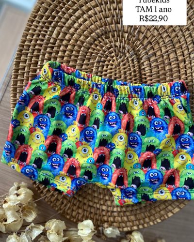 Sunga Monstros Tubekids Tamanho 1