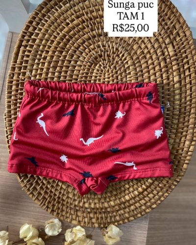 Sunga Puc Dinossauros Tamanho 1