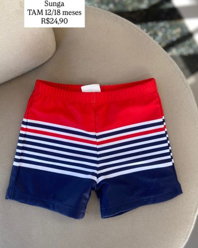 Sunga Tamanho 12 18 meses