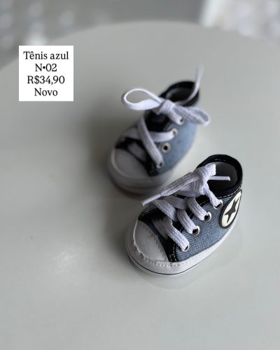 Tênis Azul Tamanho 2 Novo