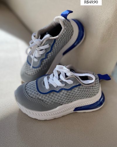 Tênis Molekinho Cinza Tamanho 22