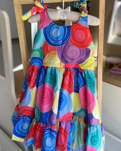 Vestido Colorido Tamanho 4