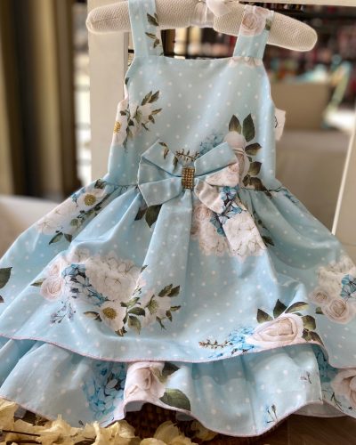 Vestido Festa Flores Tamanho 2