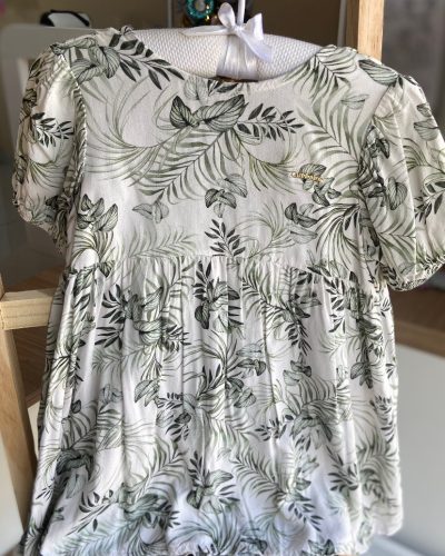 Vestido Floral Verde Up Baby Tamanho 2