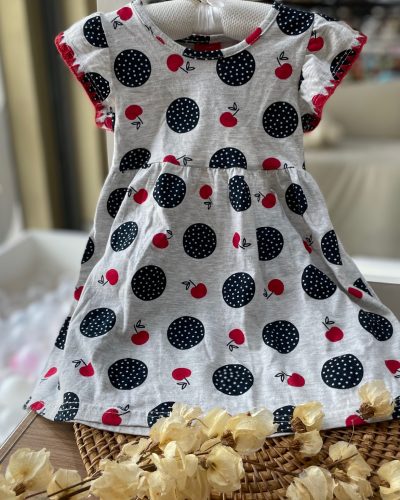 Vestido Malha Kyly Cerejas Tamanho 2