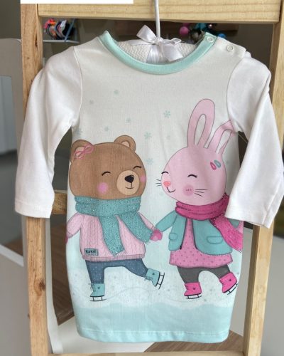 Vestido Manga Longa Kukie Tamanho 6 9 meses