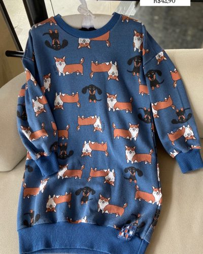 Vestido Moletom Up Baby Tamanho 6