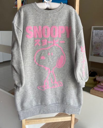 Vestido Moletom Zara Snoopy Tamanho 8