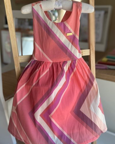 Vestido Salmão Quimby Tamanho 3