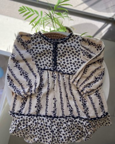 Vestido Zara Flores Tamanho 12 18 meses