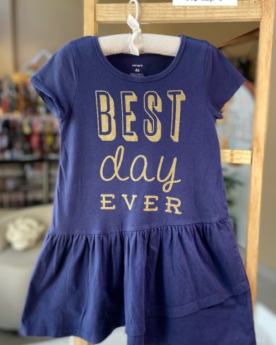 Vestido azul Carter'S Tamanho 4 anos