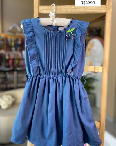Vestido azul Mundo tinto Tamanho 4 anos