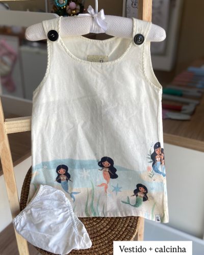 Vestido + calcinha The Mini Forest Tamanho 18 24 meses