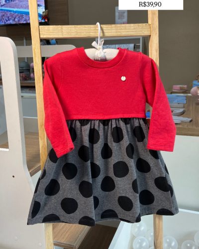 Vestido manga longa Kamylus Tamanho 2 anos