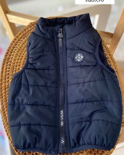 colete azul Teddy boom Tamanho 3 6 meses